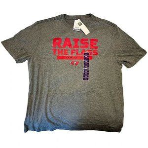 NFL Team Apparel Tampa Bay Buccaneers Bucs Raise the Flags Men's T-Shirt XXL